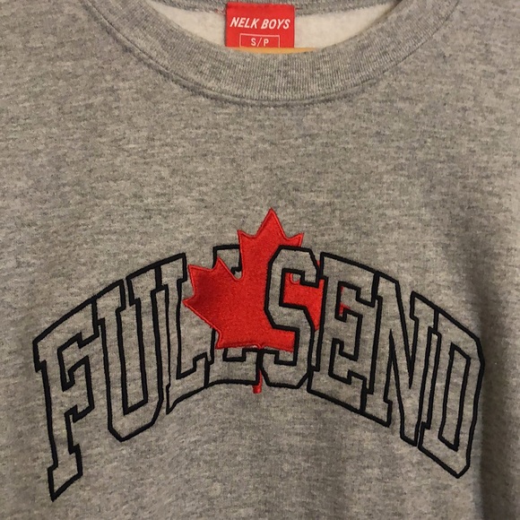 FULLSEND Oh Canada GREY Crewneck (Feb 2020) | Size Small Mens | 9/10 Condition - Picture 2 of 4